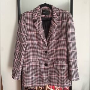 Endless Rose — Oversized Houndstooth Blazer — Small